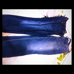 Two pair of old navy rockstar jeans